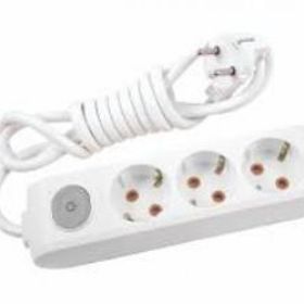 Viko Multi-let 3'lü Anahtarlı Topraklı Çocuk Korumalı 1 Metre Beyaz Grup Priz