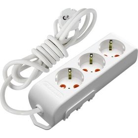 Viko Multi-let 3'lü Anahtarlı Topraklı Çocuk Korumalı 1 Metre Beyaz Grup Priz