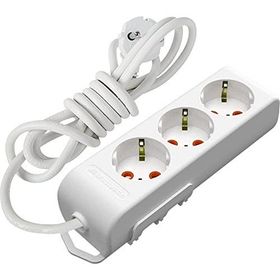 Viko Multi-let 3'lü Anahtarlı Topraklı Çocuk Korumalı 1 Metre Beyaz Grup Priz