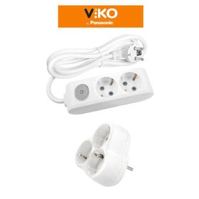 Viko Multi-Let 3'lü Anahtarlı Topraklı Çocuk Korumalı 3 Metre Priz