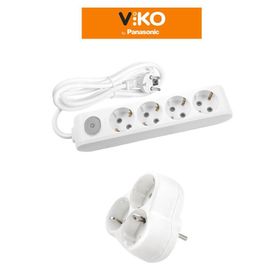 Viko Multi-Let 3'lü Anahtarlı Topraklı Çocuk Korumalı 3 Metre Priz