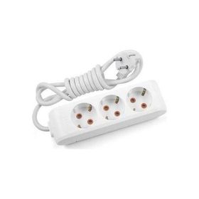 Viko Multi-let 3'lü Anahtarlı Topraklı Çocuk Korumalı 5 Metre Beyaz Grup Priz