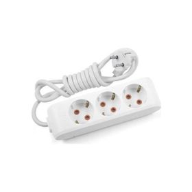 Viko Multi-let 3'lü Anahtarlı Topraklı Çocuk Korumalı 5 Metre Beyaz Grup Priz
