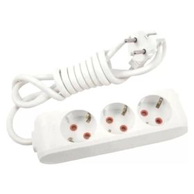 Viko Multi-let 3'lü Topraklı Çocuk Korumalı 2 Metre Beyaz Grup Priz