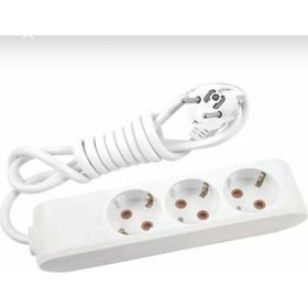 Viko Multi-let 3'lü Topraklı Çocuk Korumalı 2 Metre Beyaz Grup Priz