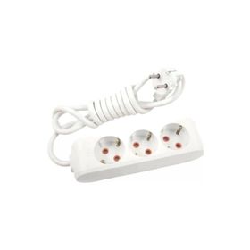 Viko Multi-let 3'lü Topraklı Çocuk Korumalı 2 Metre Beyaz Grup Priz