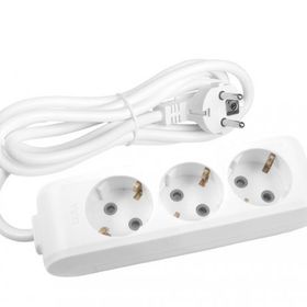 Viko Multi-let 3'lü Topraklı Çocuk Korumalı 3 Metre Beyaz Grup Priz