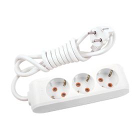 Viko Multi-let 3'lü Topraklı Çocuk Korumalı 3 Metre Beyaz Grup Priz