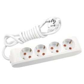 Viko Multi-Let 4'lü Anahtarlı Topraklı Ç.K 3 Metre Priz