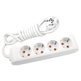 Viko Multi-Let 4'lü Anahtarlı Topraklı Ç.K 3 Metre Priz