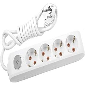 Viko Multi-Let 4'lü Anahtarlı Topraklı Ç.K 3 Metre Priz