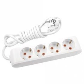 Viko Multi-Let 4'lü Anahtarlı Topraklı Ç.K 3 Metre Priz