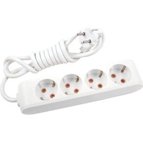Viko Multi-Let 4'lü Topraklı Kablolu Çocuk Korumalı 5 mt Beyaz 3 Adet Priz