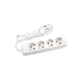 Viko Multi-Let 4'lü Topraklı Kablolu Çocuk Korumalı 5 mt Beyaz 3 Adet Priz