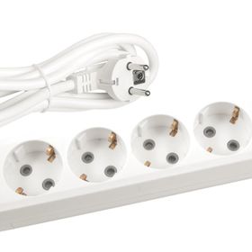 Viko Multi-let 5'li Topraklı Çocuk Korumalı 1 Metre Beyaz Grup Priz