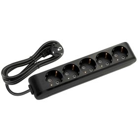 Viko Multi-let 5'li Topraklı Çocuk Korumalı 2 Metre Siyah Grup Priz