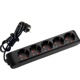 Viko Multi-let 5'li Topraklı Çocuk Korumalı 3 Metre Siyah Grup Priz