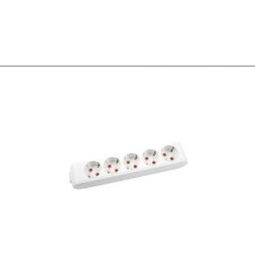 Viko Multi-Let 5'li Topraklı Klemensli Çocuk Korumalı Kablosuz Beyaz Grup Priz