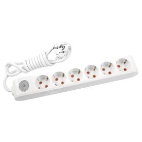 Viko Multi-let 6'lı Anahtarlı Beyaz Topraklı 2 Metre Priz