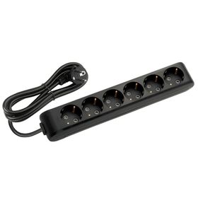 Viko Multi-let 6'lı Topraklı Çocuk Korumalı 2 Metre Siyah Grup Priz