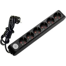 Viko Multi-let 6'lı Topraklı Çocuk Korumalı 5 Metre Siyah Grup Priz