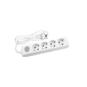 Viko Multi Let Anahtarlı Topraklı Beyaz 2 m 4'lü Priz