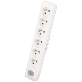 Viko Multi Let Anahtarlı Topraklı Klemensli Beyaz 6'lı Priz