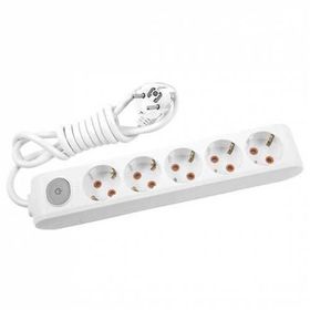 Viko Multi Let Anahtarlı Topraklı Siyah 2 m 5'li Priz