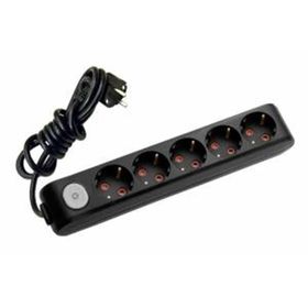 Viko Multi Let Anahtarlı Topraklı Siyah 2 m 5'li Priz