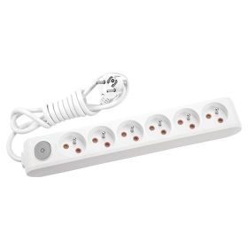 Viko Multi Let Anahtarlı Topraklı Ups Beyaz 2 m 6'lı Priz