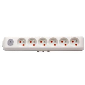 Viko Multi Let Anahtarlı Topraklı Ups Beyaz 2 m 6'lı Priz