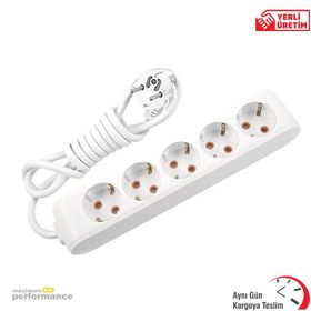 Viko Multi-Let Beşlı Priz Topraklı 5 m Çocuk Korumalı