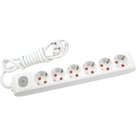 Viko Multi-Let Beyaz 5 Adet 6'lı Topraklı Kablolu Çocuk Korumalı 2 mt Anahtarlı Priz