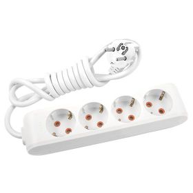 Viko Multi Let Topraklı Beyaz 5 m 4'lü Priz