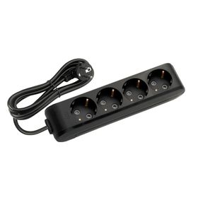 Viko Multi-let Topraklı Çocuk Korumalı 3 Metre Siyah 4'lü Grup Priz