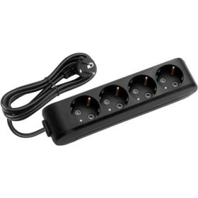Viko Multi-let Topraklı Çocuk Korumalı 5 Metre Siyah 4'lü Grup Priz