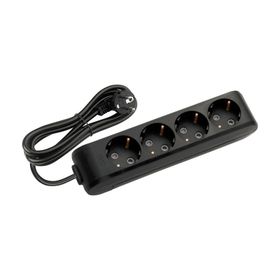 Viko Multi-let Topraklı Çocuk Korumalı 5 Metre Siyah 4'lü Grup Priz