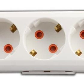 Viko Multi-Let Topraklı Kablolu 1 m Beyaz Çocuk Korumalı Beşli Priz