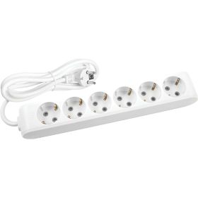 Viko MULTILET-020 3 mt Uzatma Kablosu Topraklı Çocuk Korumalı Altılı Priz
