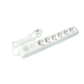 Viko Multilet Çocuk Korumalı Topraklı Kablolu Anahtarlı 6'lı Akım Korumalı Priz