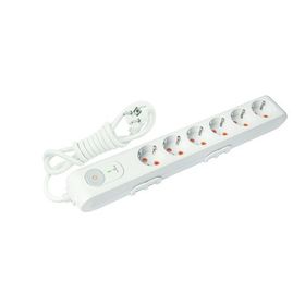 Viko Multilet Çocuk Korumalı Topraklı Kablolu Anahtarlı 6'lı Akım Korumalı Priz