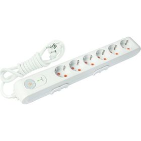 Viko Multilet Çocuk Korumalı Topraklı Kablolu Anahtarlı 6'lı Akım Korumalı Priz