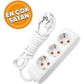Viko Multilet Uzatma 5 m Kablolu Topraklı Beşli Grup Priz