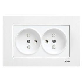 Viko Novella 2'li Beyaz Çocuk Korumalı Topraklı Priz
