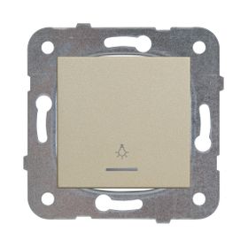 Viko Novella Bronz Işıklı Anahtar