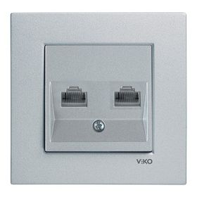 Viko Novella Gümüş Data+Numeris Telefon Prizi