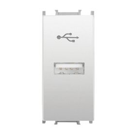 Viko Panasonic 1M Alt Kapak Modüler Opak Beyaz USB Konnektör