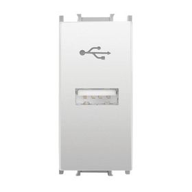 Viko Panasonic 1M Alt Kapak Modüler Opak Beyaz USB Konnektör