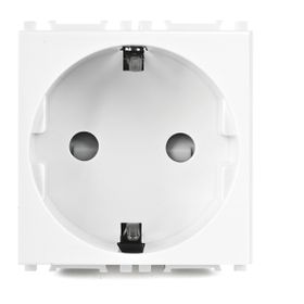 Viko Panasonic 2M Çocuk Korumalı Alt Kapak Modüler Opak Beyaz Topraklı Priz