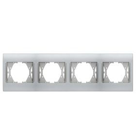 Viko Panasonic 4'lü Thea Blu Chrome Matt Beyaz Çerçeve